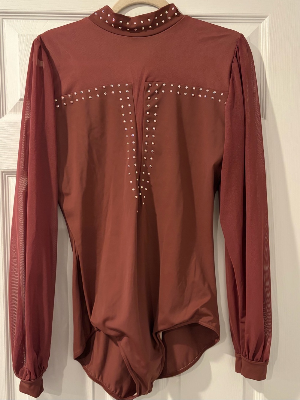 Weissman Ivy Sky Poet Sleeve Leotard Dance Costume